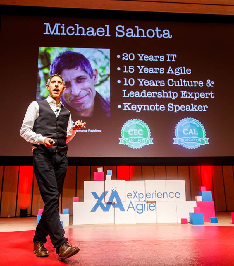 Michael Sahota speaking with bio